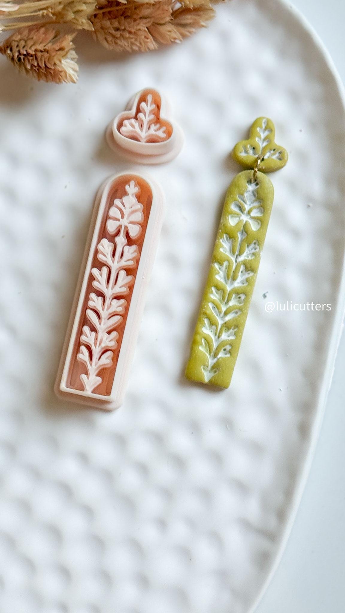 Nordic Dangle Clay Cutter Set Scandinavian Folk Art Earring Cutter