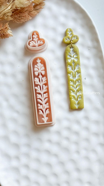 Nordic Dangle Clay Cutter Set Scandinavian Folk Art Earring Cutter