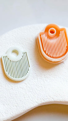 Ribbed Arch Clay Earring Cutter 35mm with or without Hole Option