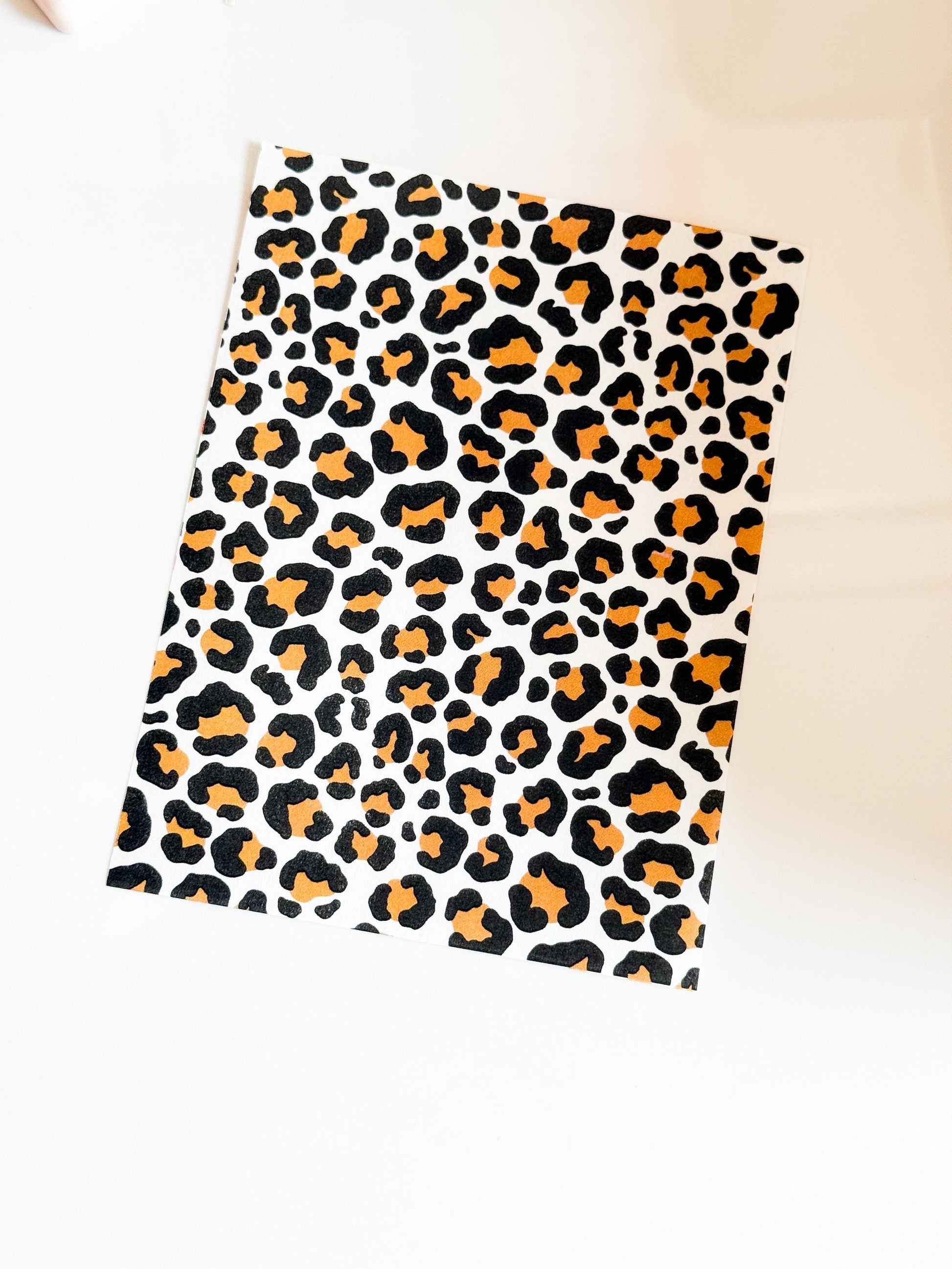 Animal Print Polymer Clay Transfer Paper: Leopard, Dalmatian (9x14cm)