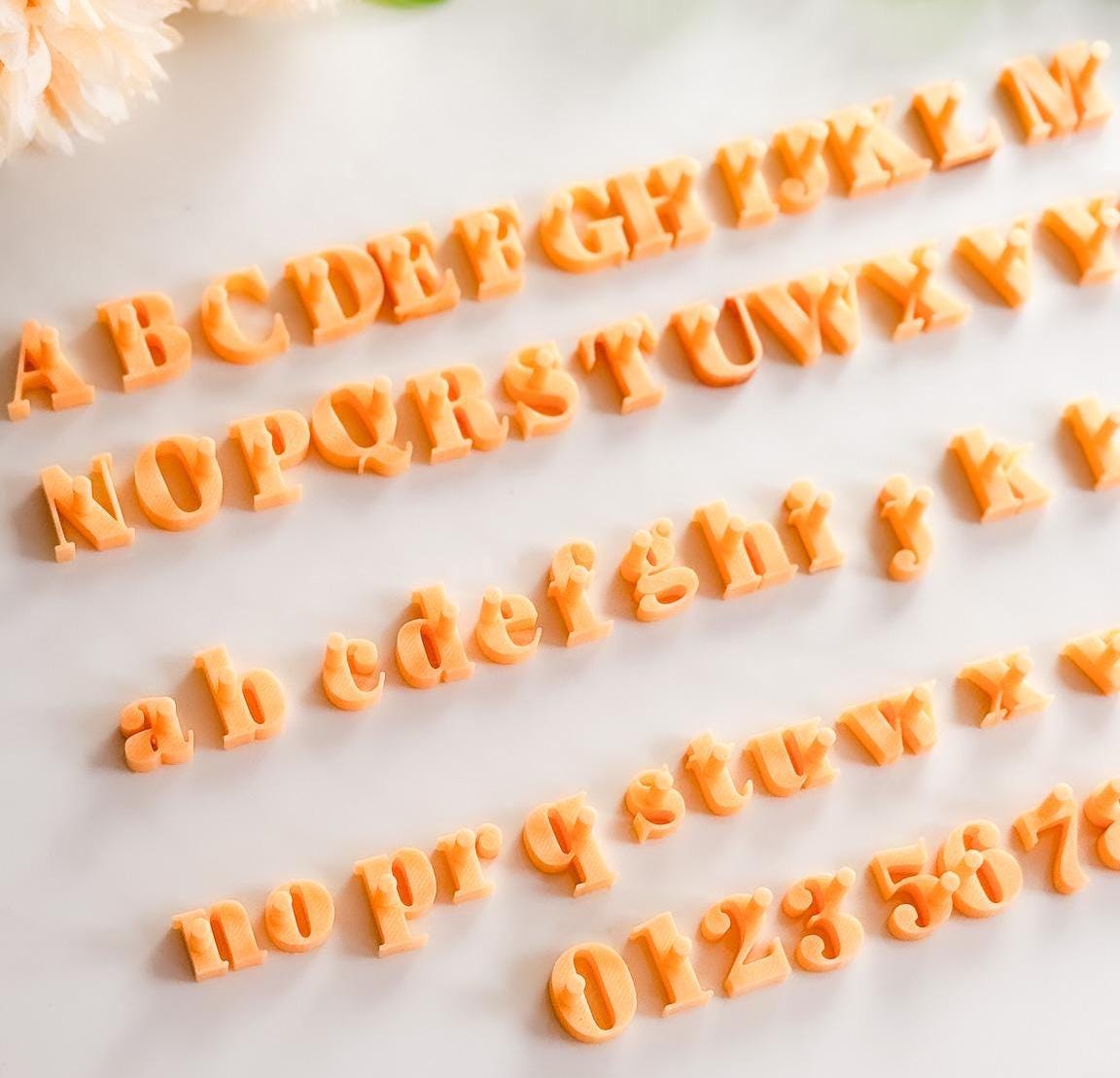 Handle Letter Stamp Set: Polymer Clay, Pottery, Soap