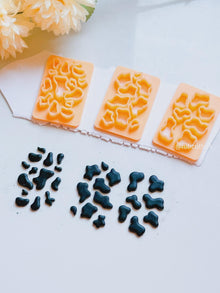 Cow Print Polymer Clay Cutter Animal Pattern Spot Shapes for Earrings, Jewelry, Crafts
