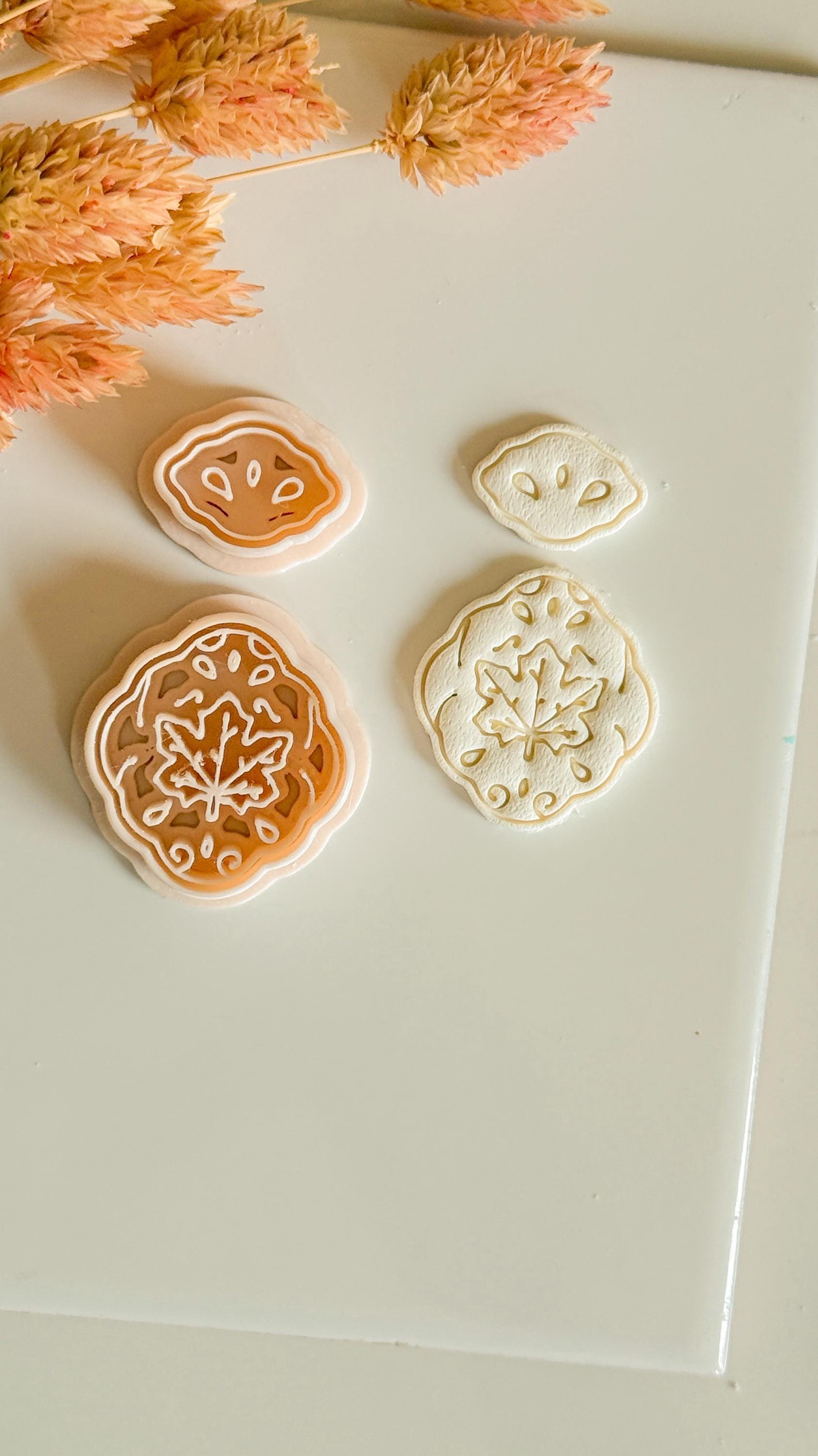 Maple Leaf Earring Cutter Set: Polymer Clay Autumn Jewelry Tools