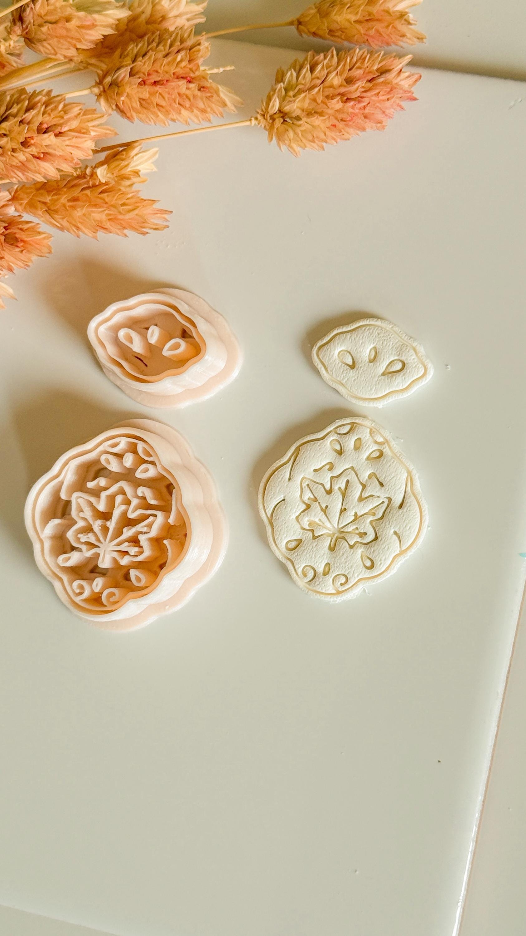 Maple Leaf Earring Cutter Set: Polymer Clay Autumn Jewelry Tools