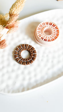 Sunburst Polymer Clay Cutter: Radiating Circle Tool for Jewelry