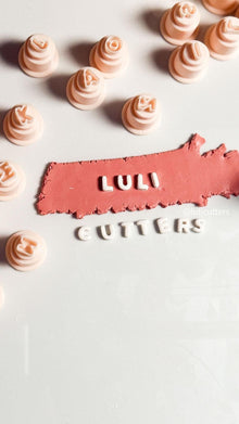 Stackable Nano Letter Set Mini Alphabet for Polymer Clay Charms, Tags, Personalization