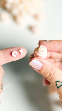 Stackable Nano Letter Set Mini Alphabet for Polymer Clay Charms, Tags, Personalization