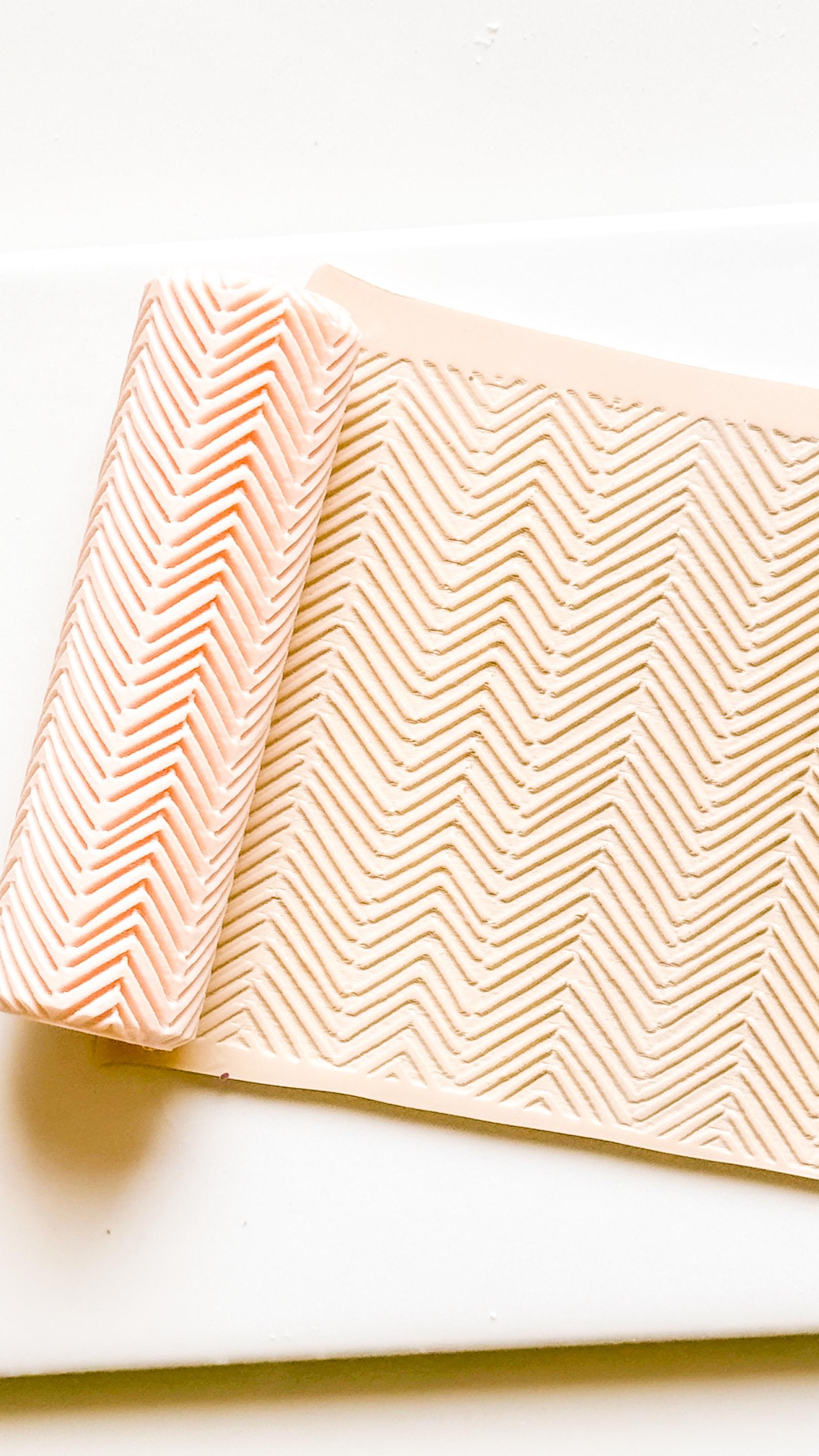 Chevron Embosser Roller for Polymer Clay Geometric Texture Tool