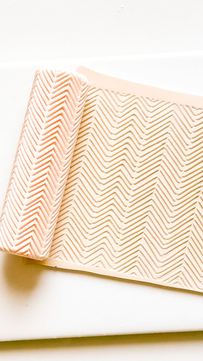 Chevron Embosser Roller for Polymer Clay Geometric Texture Tool