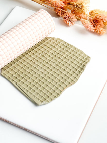 Circle Pattern Texture Roller, Polymer Clay Embossing Tool