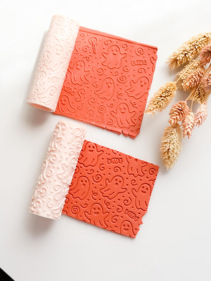 Halloween Ghost & Candy Clay Texture Roller: Polymer Clay Jewelry, Earrings