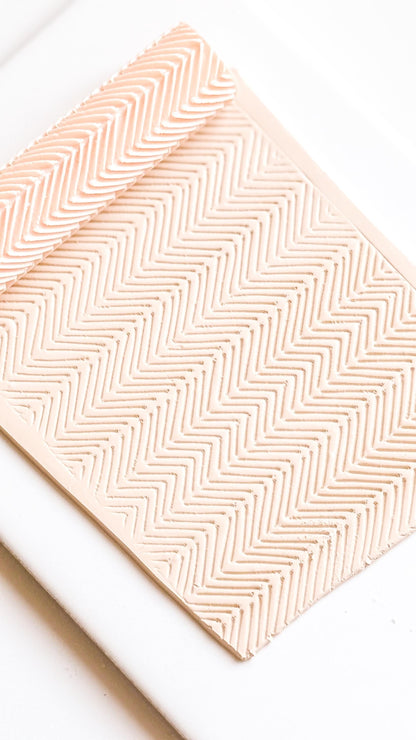 Chevron Debosser Roller for Polymer Clay Geometric Texture Tool
