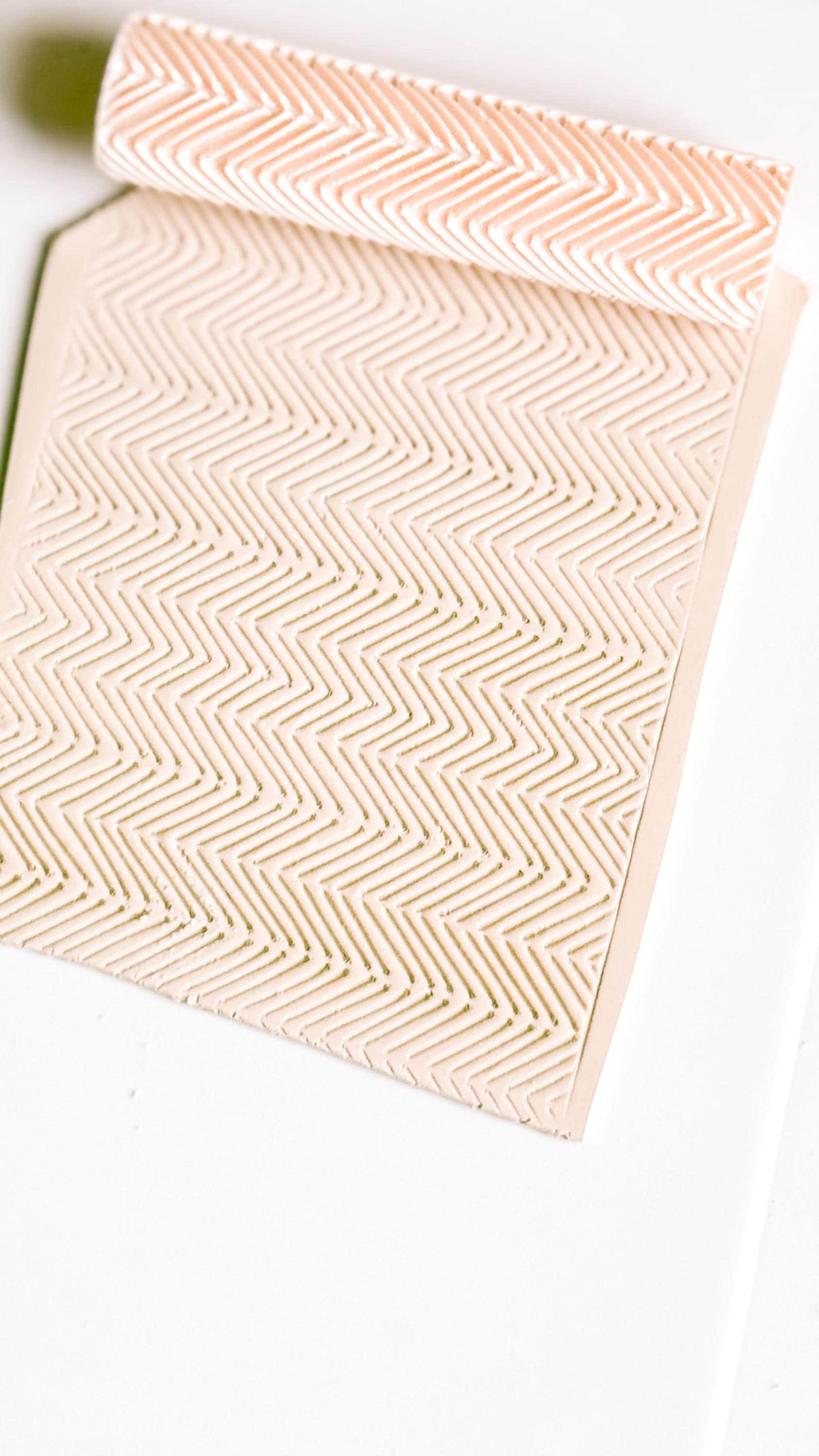 Chevron Debosser Roller for Polymer Clay Geometric Texture Tool