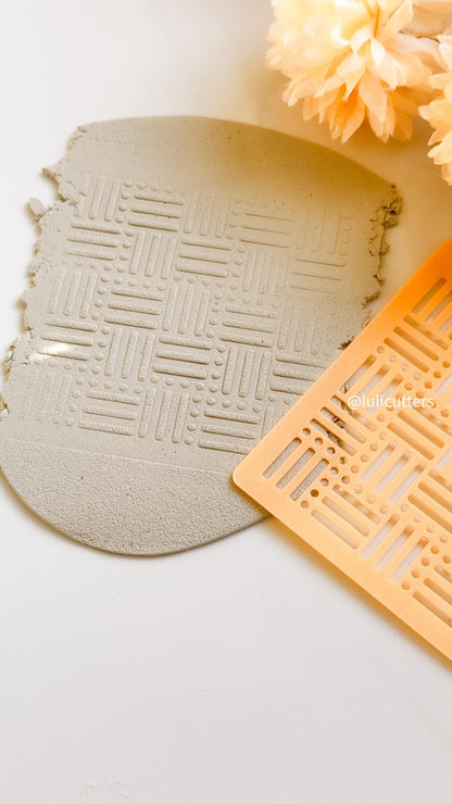 Geometric Texture Stencil | Modern Pattern for Clay & Crafts
