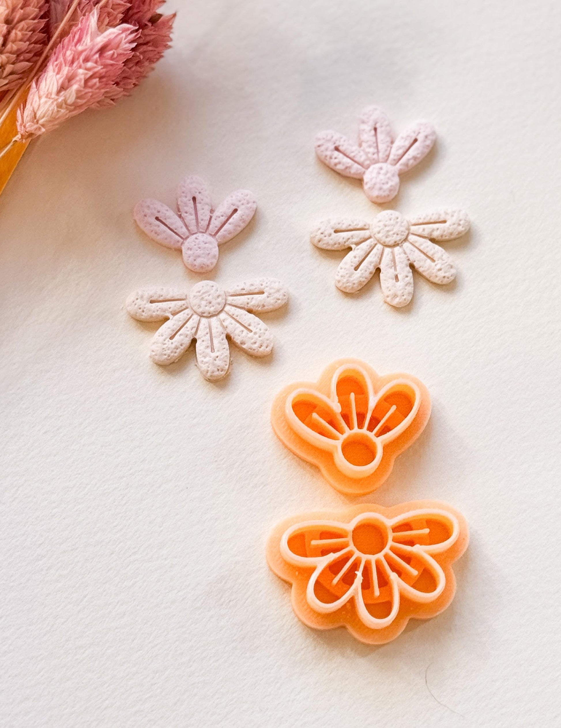 Flower Earring Cutter Set: Polymer Clay Floral Shapes, DIY Jewelry Making