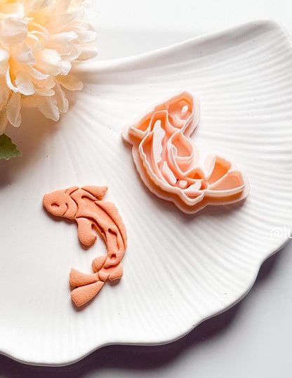 Koi Fish Polymer Clay Cutter: Elegant Jewelry Design