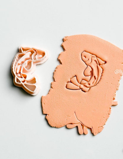 Koi Fish Polymer Clay Cutter: Elegant Jewelry Design
