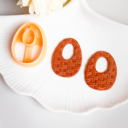 Rattan Texture Roller for Clay | Basket Weave Pattern | Polymer Clay Tool | Woven Slab Roller | Earring Texture Tool