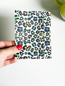 Rainbow Leopard Polymer Clay Transfer Sheet (9x14cm)