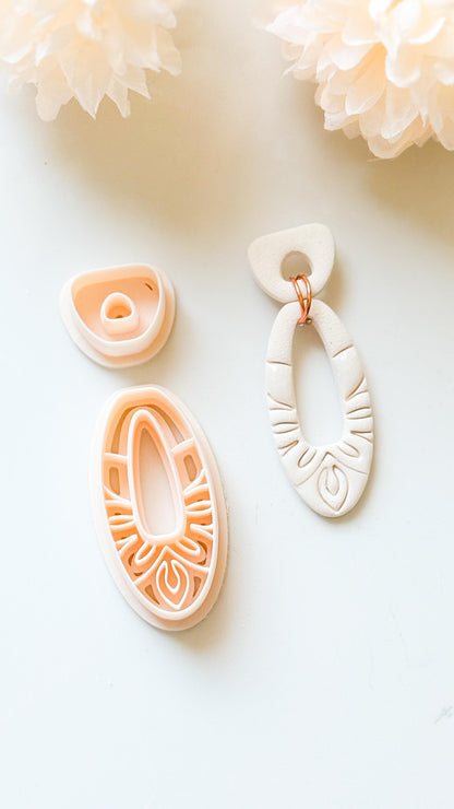 Floral Petal Clay Cutter Set: Statement Earring Making, 46mm
