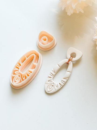 Floral Petal Clay Cutter Set: Statement Earring Making, 46mm