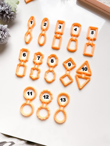 Stitch Effect Keychain Cutter: Polymer Clay Tag Maker