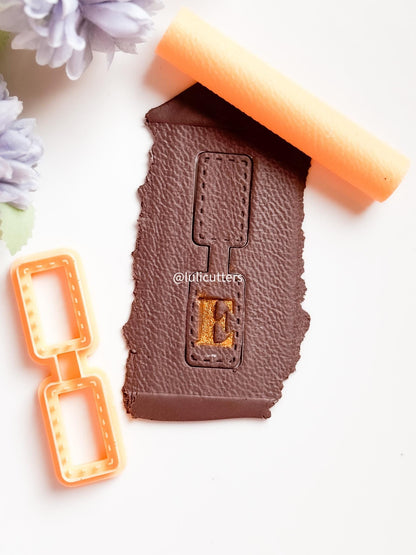 Stitch Effect Keychain Cutter: Polymer Clay Tag Maker