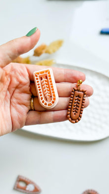 Botanical Arch Clay Cutter: Leaf Branch Detail - Polymer Jewelry Design