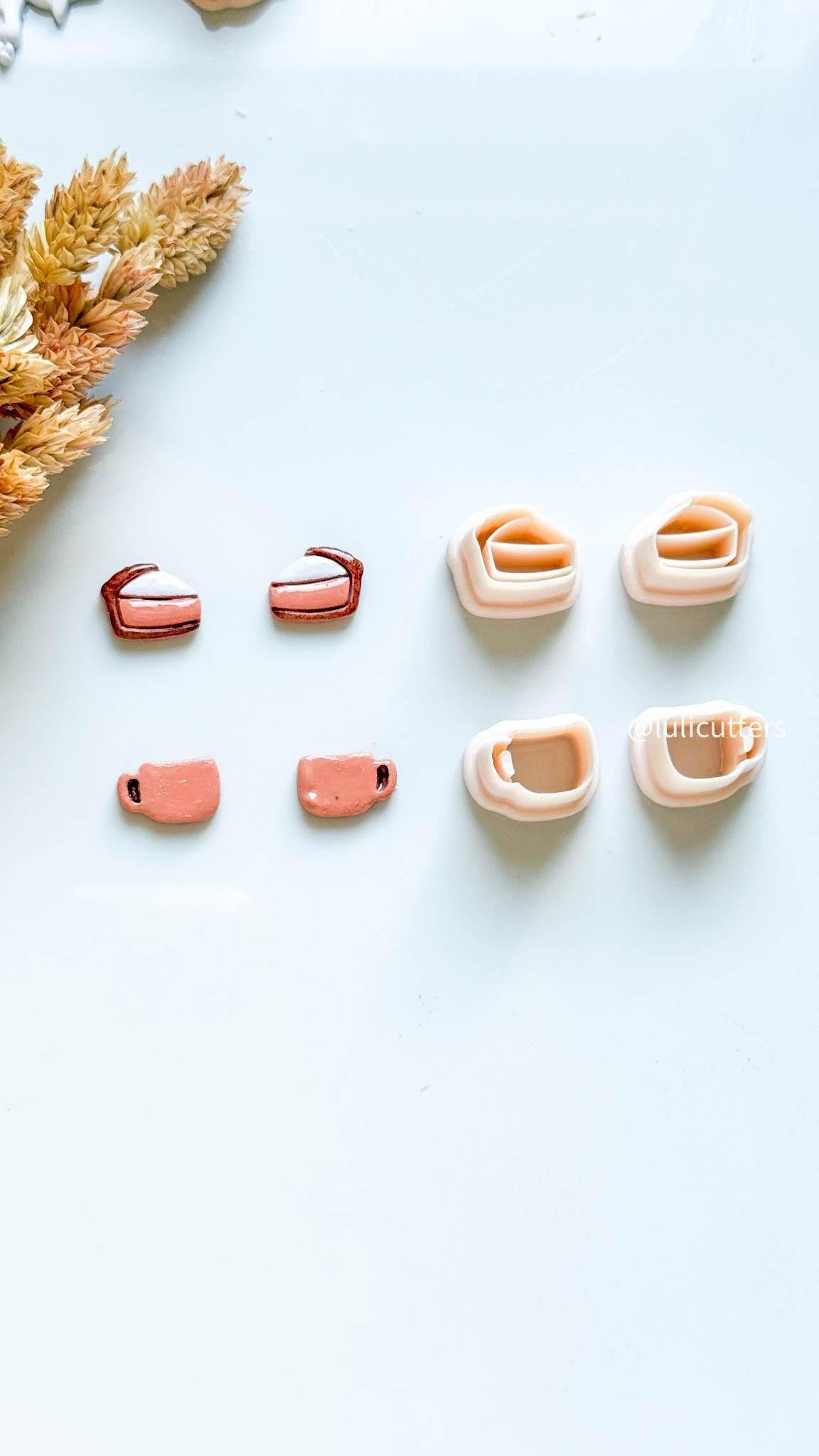 Autumn Stud Cutter Set Fall Mini Polymer Clay Earring Pack