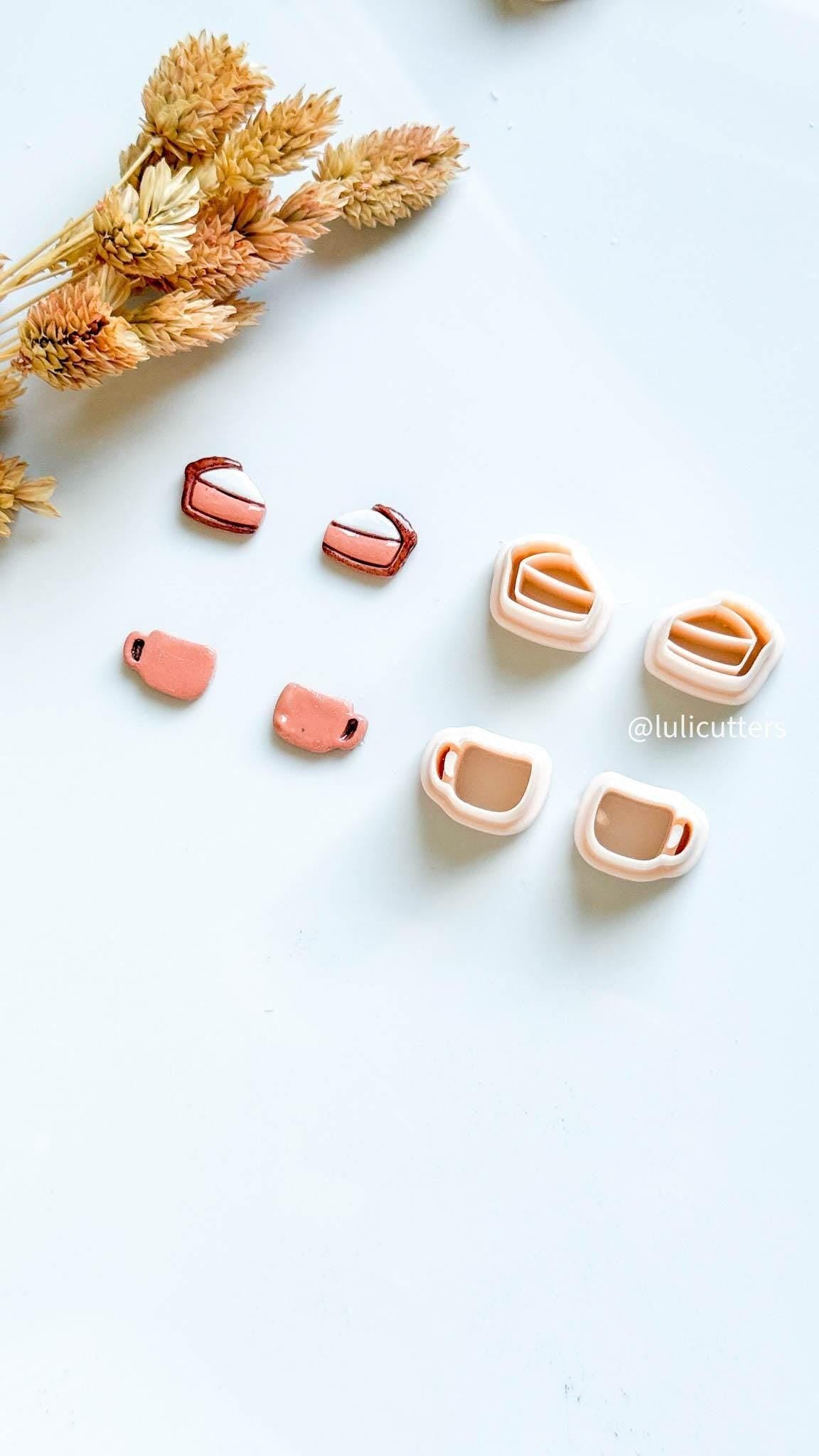 Autumn Stud Cutter Set Fall Mini Polymer Clay Earring Pack