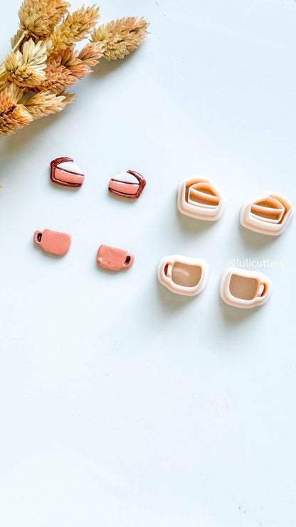 Autumn Stud Cutter Set Fall Mini Polymer Clay Earring Pack