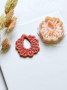Floral Mandala Polymer Clay Cutter for Earrings and Jewelry