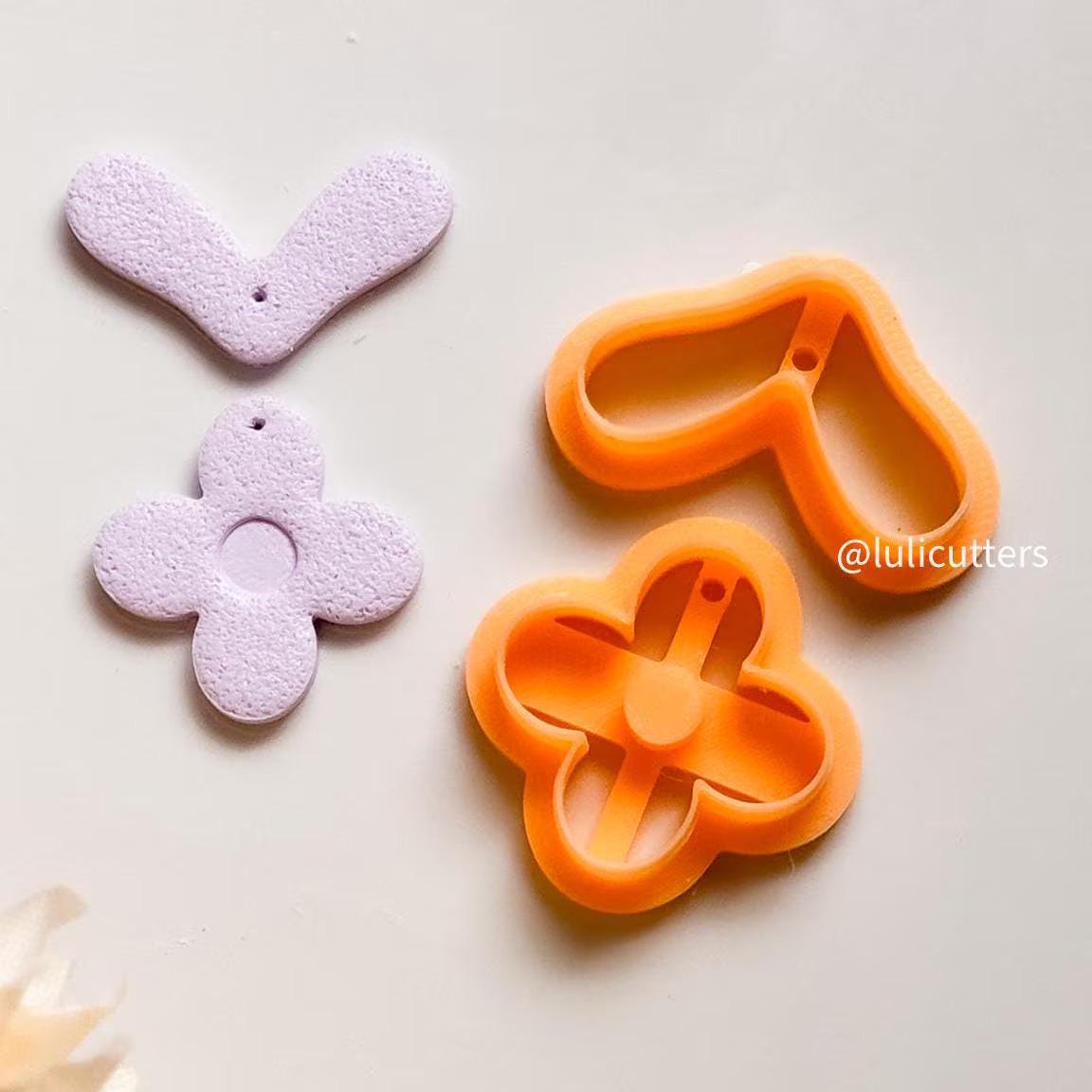 Flower and Leaf Polymer Clay Cutter Cute Shapes for Earrings, Jewelry, Crafts