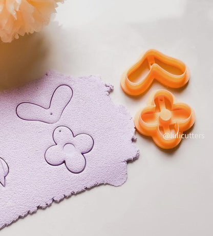 Flower and Leaf Polymer Clay Cutter Cute Shapes for Earrings, Jewelry, Crafts