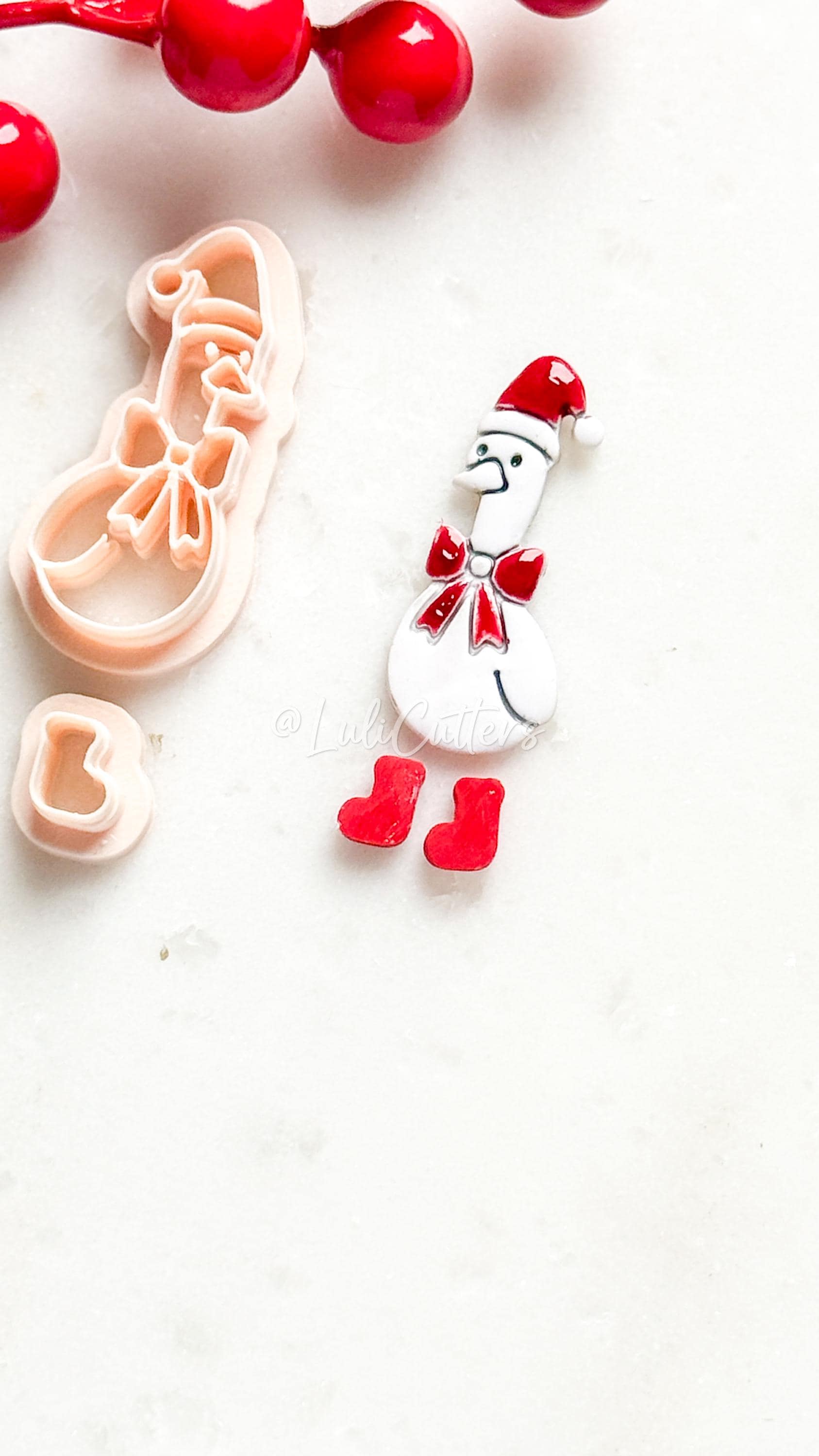 Christmas Goose Clay Cutter Set – Polymer Clay Earring/Charm Cutters