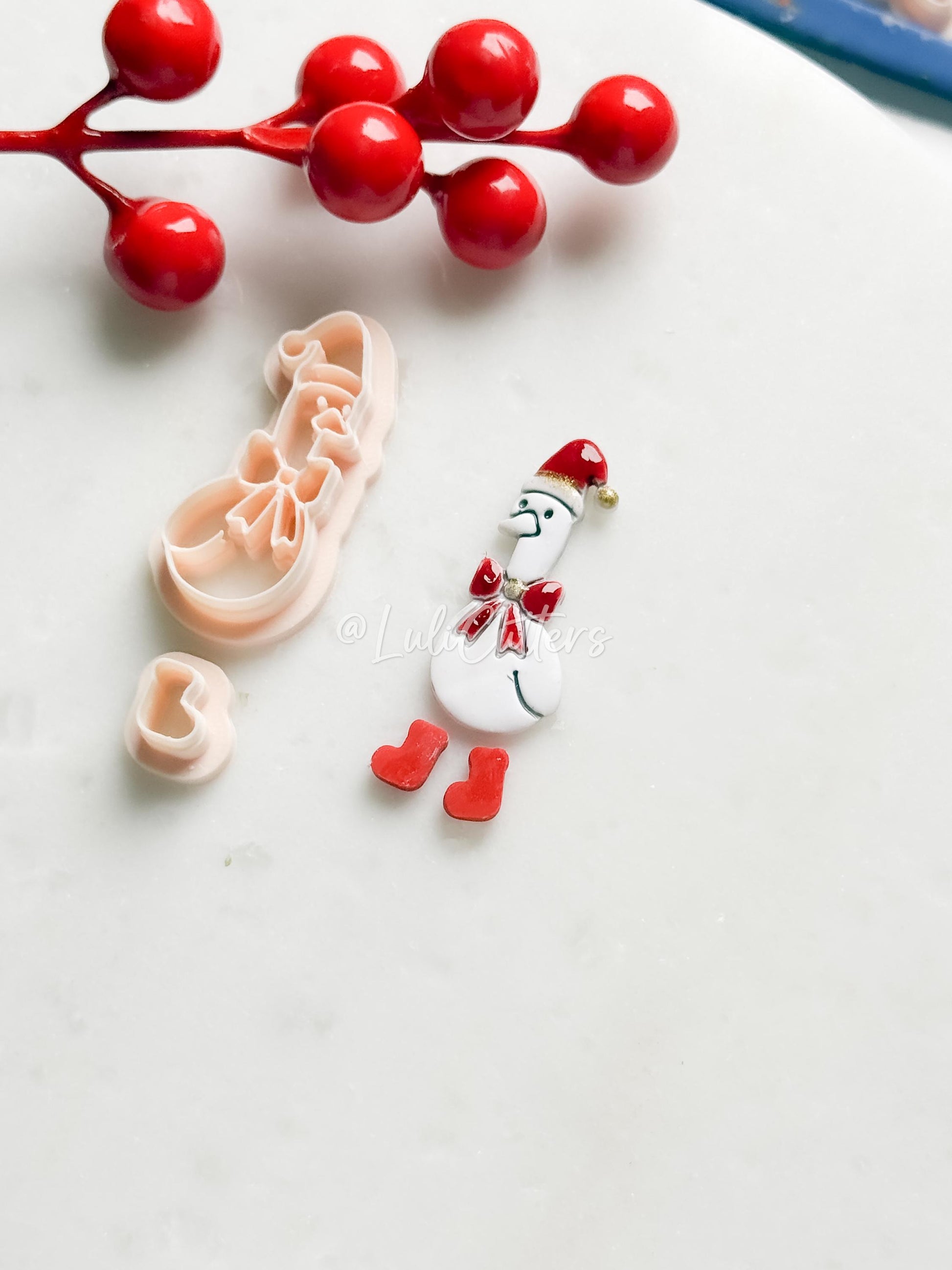 Christmas Goose Clay Cutter Set – Polymer Clay Earring/Charm Cutters