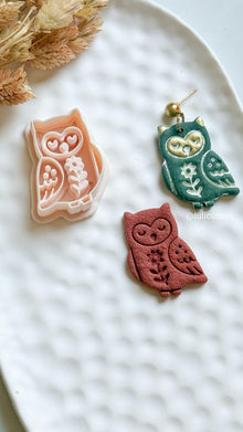 Nordic Owl Polymer Clay Cutter for Earrings and Ornaments