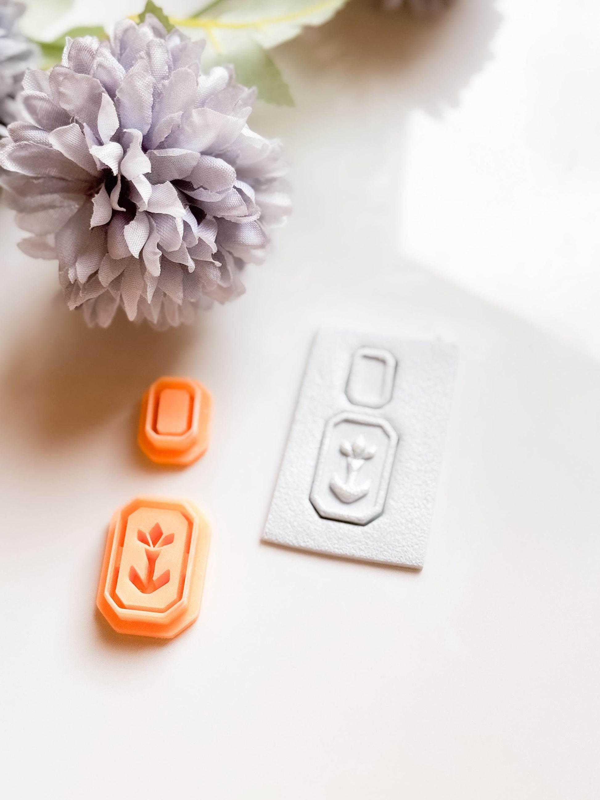 Anchor Clay Cutter: Modern Nautical Earring, Polymer Clay Jewelry