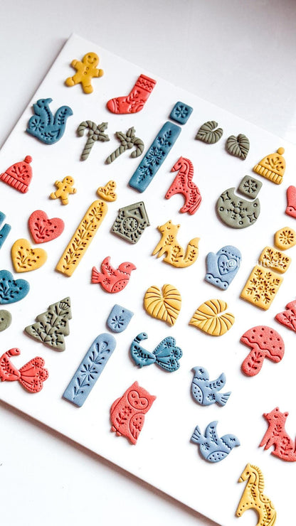 Snowflake Bar Polymer Clay Earring Cutter Christmas Dangle Earring Jewelry Tool