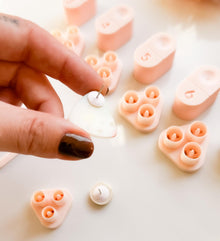 Polymer Clay Earring Post Embedder Tool Backing Discs & Post Embedding Set