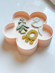 Flower Jewelry Display Tray – Stackable Organizer for Earrings, Findings & Tools