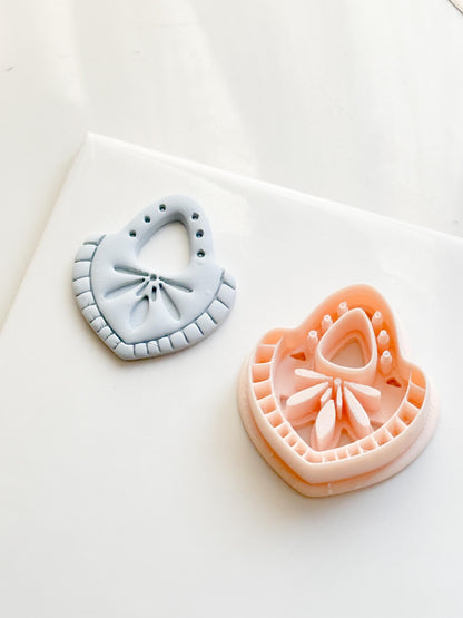 Boho Teardrop Polymer Clay Cutter Embossed Geometric Earring Shape