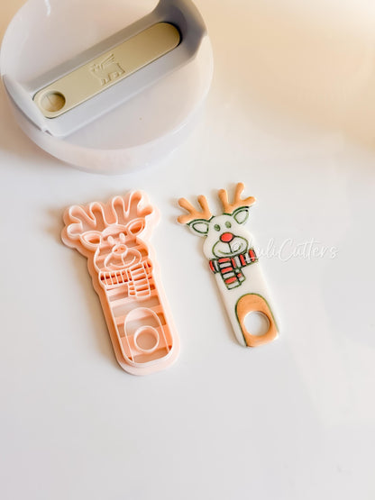 Santa and Reindeer Clay Cutters – Christmas Stanley Tumbler Topper Polymer Clay Tools