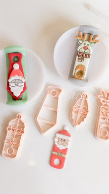 Santa and Reindeer Clay Cutters – Christmas Stanley Tumbler Topper Polymer Clay Tools