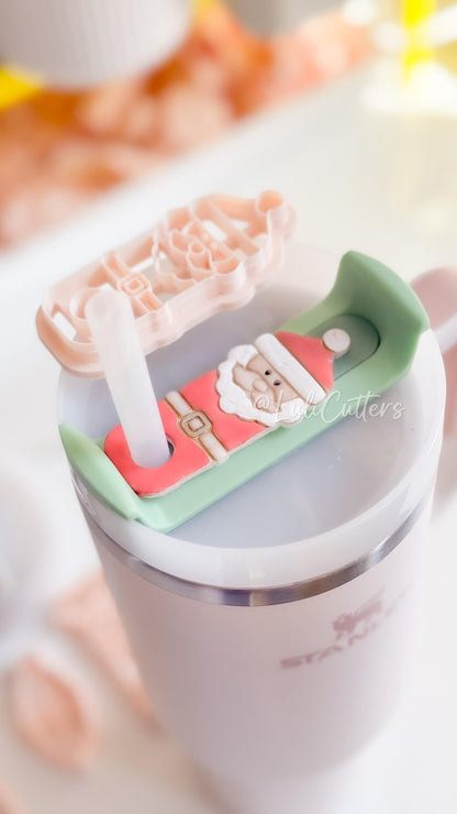 Santa and Reindeer Clay Cutters – Christmas Stanley Tumbler Topper Polymer Clay Tools
