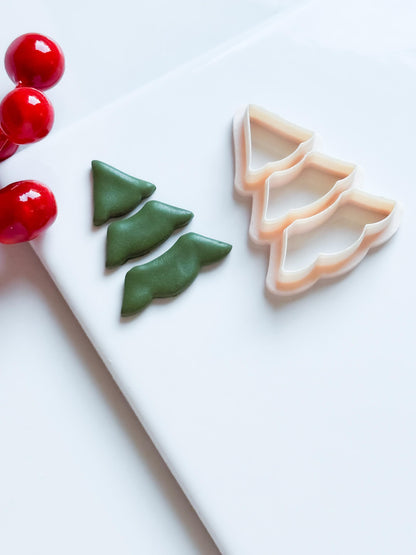 Christmas Tree Clay Cutter – Layered Pine Shape Polymer Clay Tool