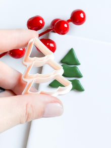 Christmas Tree Clay Cutter – Layered Pine Shape Polymer Clay Tool