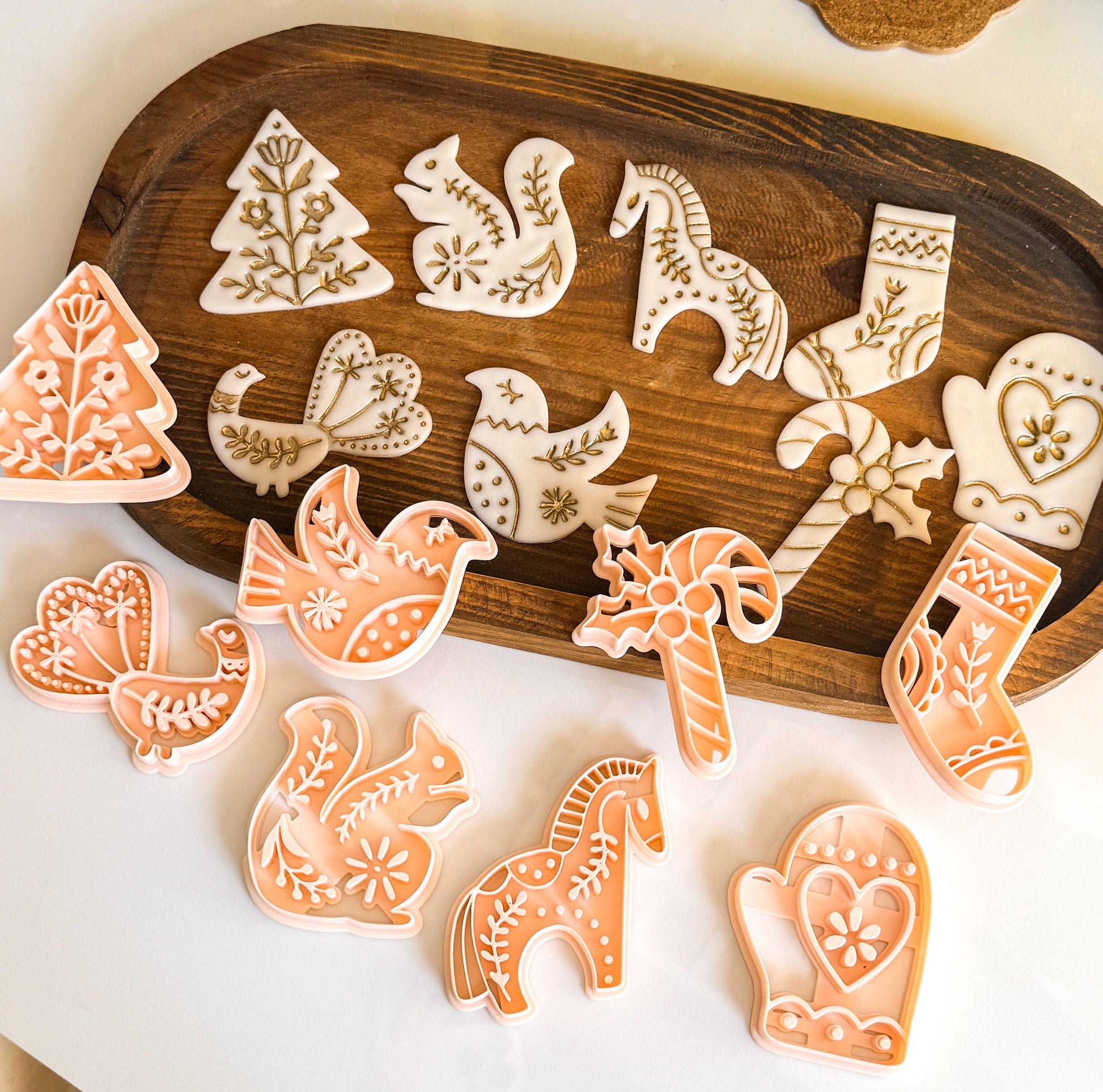 Christmas Ornament Clay Cutter Set – Tree Baubles & Holiday Decor Shapes (75mm)