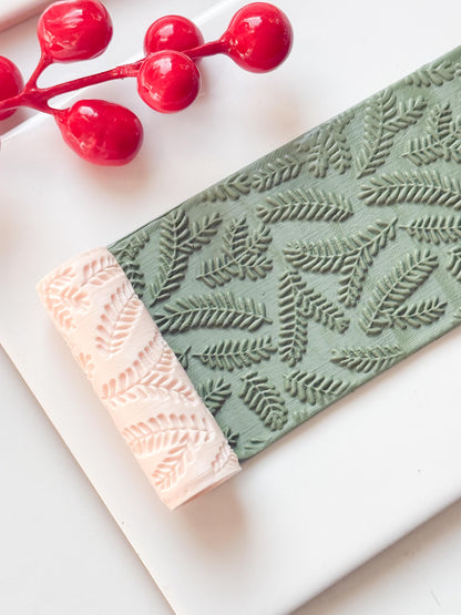 Fern Embossing Roller – Leaf Pattern Polymer Clay Embossing Tool