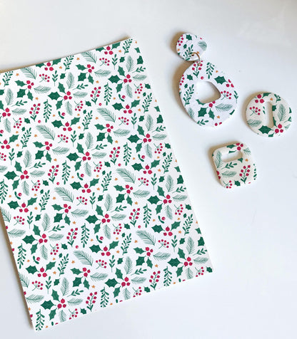 Christmas Winter Patterns Transfer Papers – Festive Polymer Clay Surface Designs